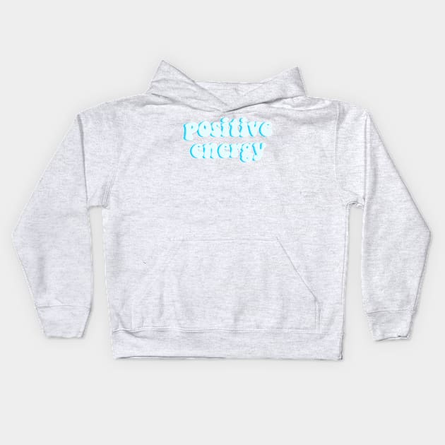 Positive energy-blue version Kids Hoodie by Miruna Mares